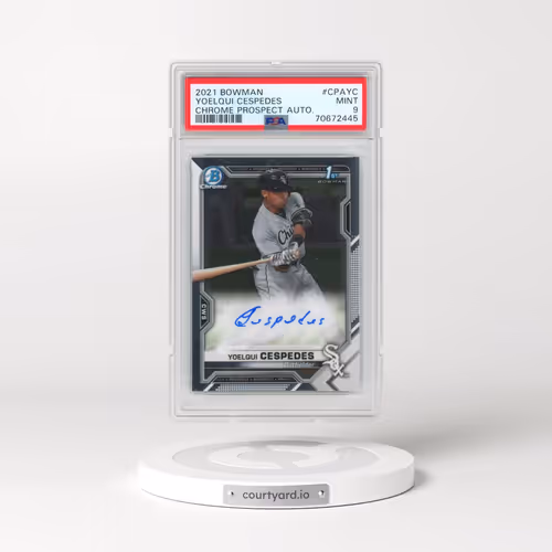 2021 Bowman Chrome Prospect Autographs #CPAYC Yoelqui Cespedes (PSA 9 MINT)