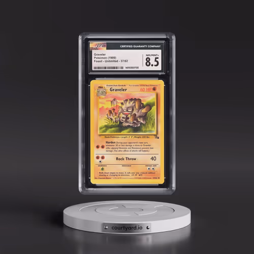1999 Fossil #37/62 Graveler (CGC 8.5 NM-MT+)
