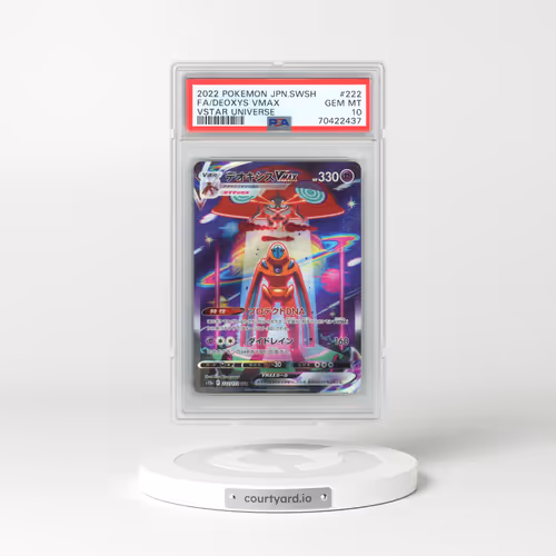 2022 Pokémon Sword & Shield Vstar Universe #222 Deoxys Vmax - Full Art (PSA 10 GEM MINT)