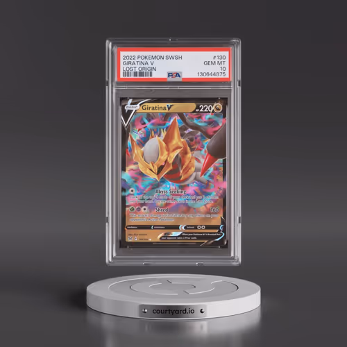 2022 Pokémon Sword & Shield Lost Origin #130 Giratina V - Holo (PSA 10 GEM MINT)