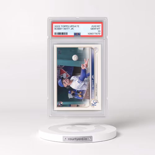2022 Topps Update #US187 Bobby Witt Jr. (PSA 10 GEM MINT)