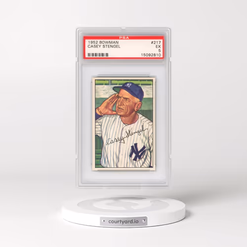 1952 Bowman #217 Casey Stengel (PSA 5 EX)