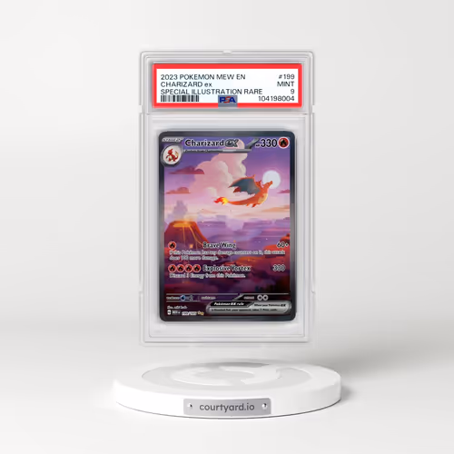 2023 Pokémon Mew EN-151 #199 Charizard EX - Holo Special Illustration Rare (PSA 9 MINT)
