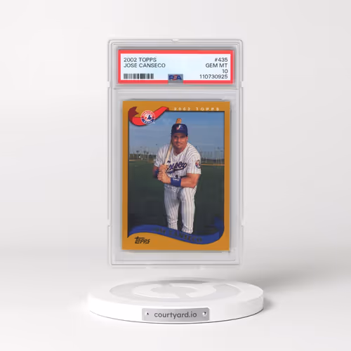 2002 Topps #435 Jose Canseco (PSA 10 GEM MINT)