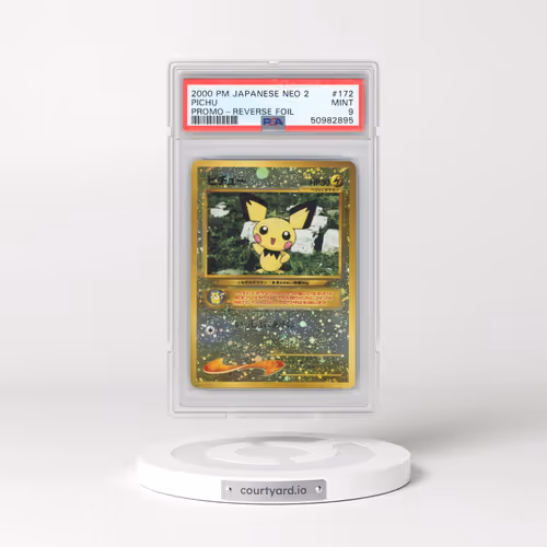 2000 Pokémon Neo 2 Promo #172 Pichu - Reverse Foil (PSA 9 MINT)