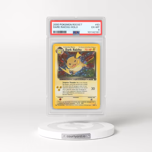 2000 Pokémon Rocket #83 Dark Raichu - Holo (PSA 6 EX-MT)