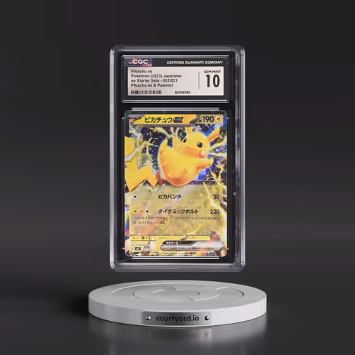 2023 Pokémon Svc-EX Starter Set: Pikachu & Pawmot #001 Pikachu EX - Holo (CGC 10 GEM MINT)