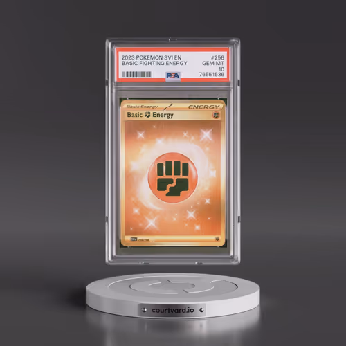 2023 Pokémon Svi EN-Scarlet & Violet #258 Basic Fighting Energy - Hyper Rare (PSA 10 GEM MINT)