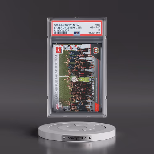2023 Topps Now Bundesliga #196 Bayer 04 Leverkusen (PSA 10 GEM MINT)