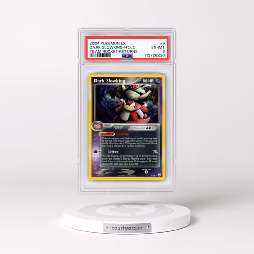 2004 Pokémon EX Team Rocket Returns #9 Dark Slowking - Holo (PSA 6 EX-MT)