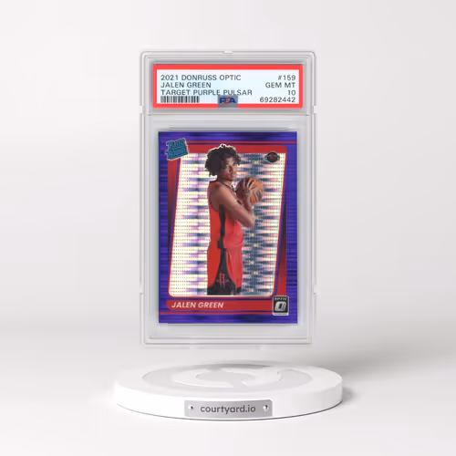 2021 Panini Donruss Optic #159 Jalen Green - Target Purple Pulsar (PSA 10 GEM MINT)