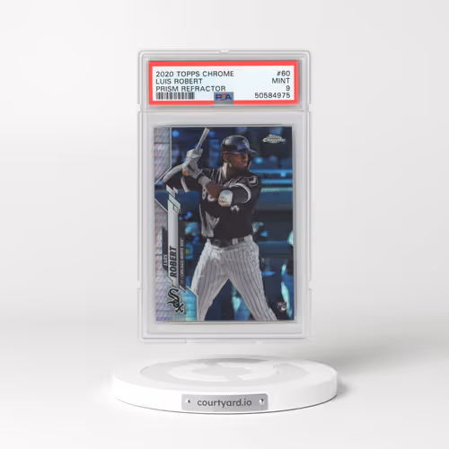 2020 Topps Chrome #60 Luis Robert - Prism Refractor (PSA 9 MINT)