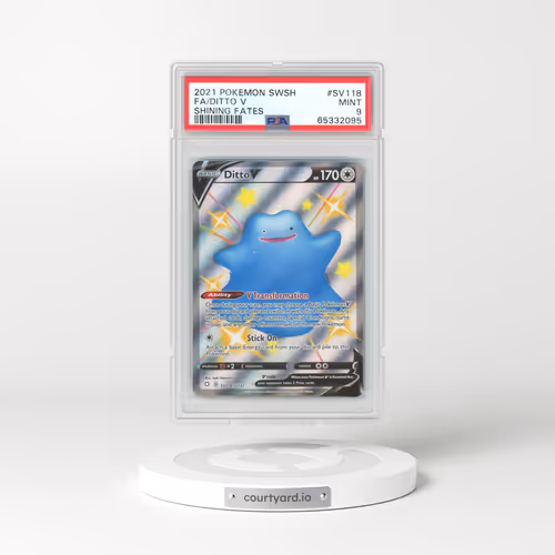 2021 Pokémon Sword & Shield Shining Fates #SV118 Ditto V - Holo Full Art (PSA 9 MINT)