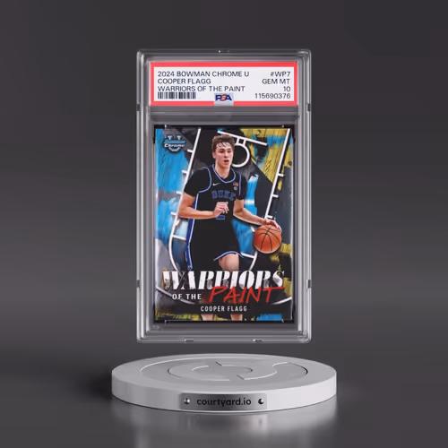 2024 Bowman Chrome University Warriors of the Paint #WP7 Cooper Flagg (PSA 10 GEM MINT)