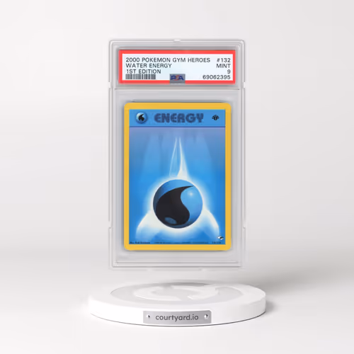 2000 Pokémon Gym Heroes #132 Water Energy - 1st Edition (PSA 9 MINT)