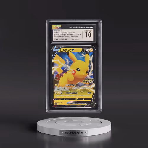 2019 Sword & Shield Promos #122/S-P Pikachu V - Holo PikaPika! Pikachu! Campaign! (CGC 10 GEM MINT)