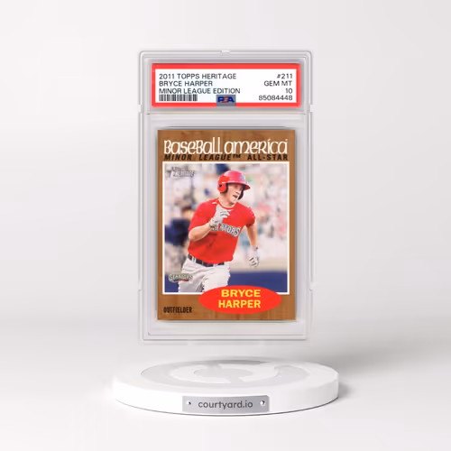 2011 Topps Heritage Minor League Edition #211 Bryce Harper (PSA 10 GEM MINT)