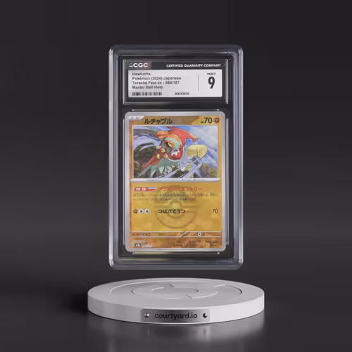 2024 Pokémon Sv8a-Terastal Fest EX #084 Hawlucha - Reverse Holo Master Ball (CGC 9 MINT)