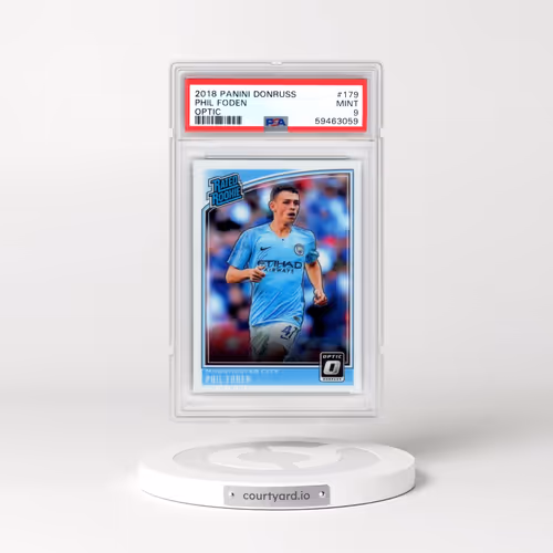 2018 Panini Donruss #179 Phil Foden - Optic (PSA 9 MINT)