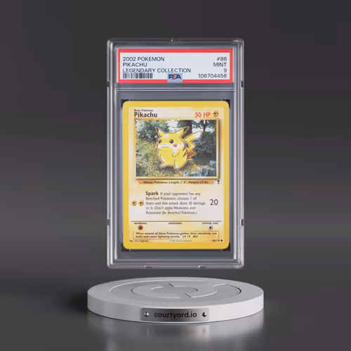 2002 Pokémon Legendary Collection #86 Pikachu (PSA 9 MINT)