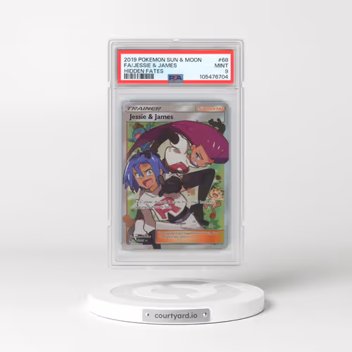 2019 Pokémon Sun & Moon Hidden Fates #68 Jessie & James - Full Art (PSA 9 MINT)