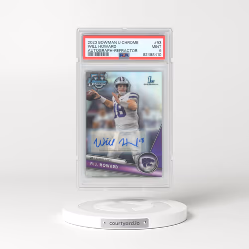 2023 Bowman University Chrome #93 Will Howard - Autograph-Refractor (PSA 9 MINT)