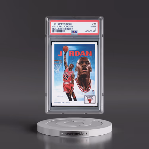 1991 Upper Deck #75 Michael Jordan - Bulls Checklist (PSA 9 MINT)