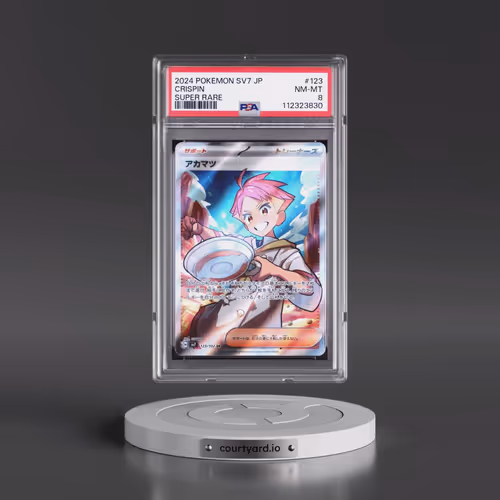 2024 Pokémon SV7-Stellar Miracle #123 Crispin - Super Rare (PSA 8 NM-MT)