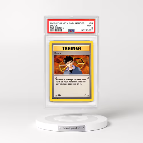 2000 Gym Heroes #98 Brock - 1st Edition (PSA 9 MINT)