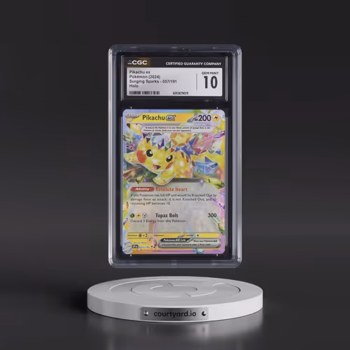 2024 Surging Sparks - SSP EN #057/191 Pikachu ex - Holo (CGC 10 GEM MINT)