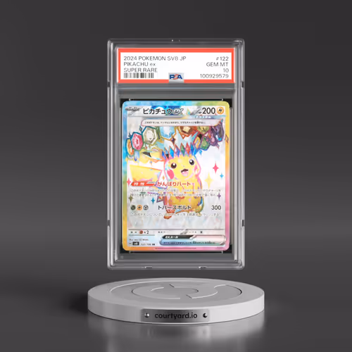 2024 Pokémon SV8-Super Electric Breaker #122 Pikachu EX - Holo Super Rare (PSA 10 GEM MINT)