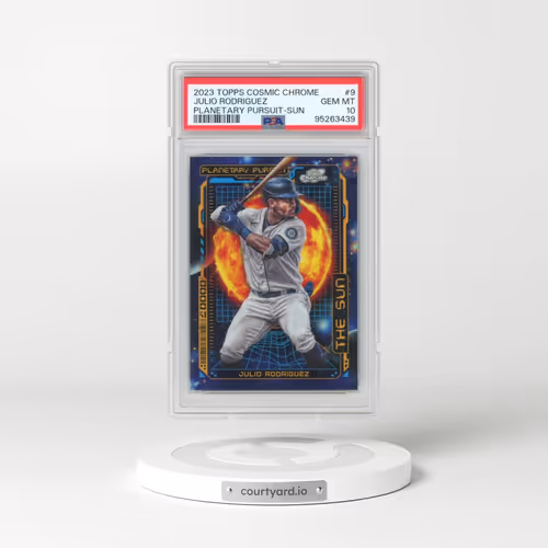 2023 Topps Cosmic Chrome Planetary Pursuit #9 Julio Rodriguez - Sun (PSA 10 GEM MINT)