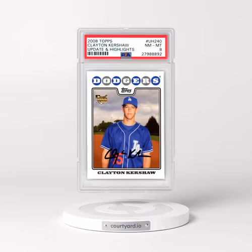 2008 Topps Update & Highlights #UH240 Clayton Kershaw (PSA 8 NM-MT)