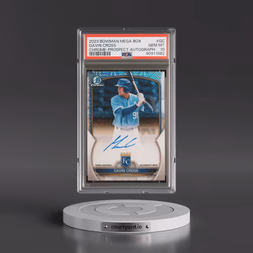 2023 Bowman Mega Box Chrome Prospect Autographs #GC Gavin Cross (PSA 10 GEM MINT)