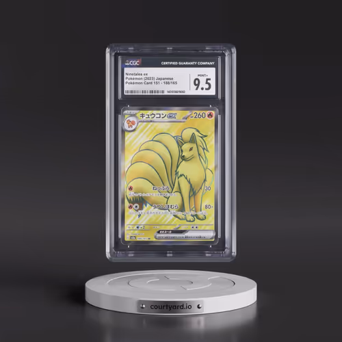 2023 Pokémon Card 151 #188/165 Ninetales ex - Super Rare Holo (CGC 9.5 MINT+)