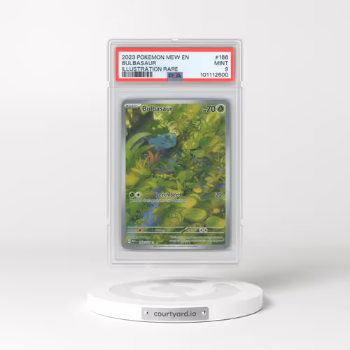 2023 Pokémon Mew EN-151 #166 Bulbasaur - Illustration Rare (PSA 9 MINT)