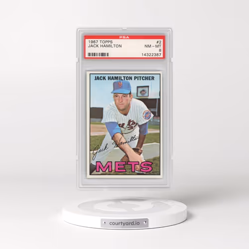 1967 Topps #2 Jack Hamilton (PSA 8 NM-MT)