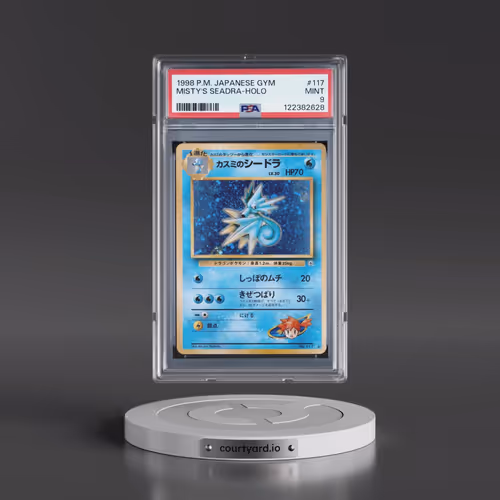 1998 Pokémon Gym #117 Misty's Seadra - Holo (PSA 9 MINT)