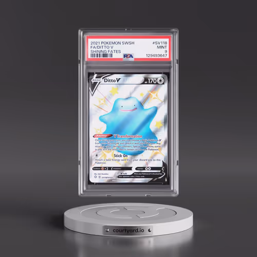 2021 Pokémon Sword & Shield Shining Fates #SV118 Ditto V - Holo Full Art (PSA 9 MINT)