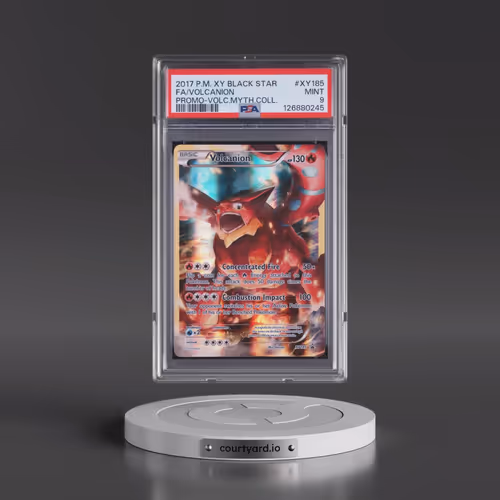 2017 Pokémon XY Black Star Promo #XY185 Volcanion - Full Art Volcanion Mythical Collection (PSA 9 MI
