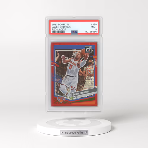 2023 Panini Donruss #189 Jalen Brunson - Red Choice (PSA 9 MINT)