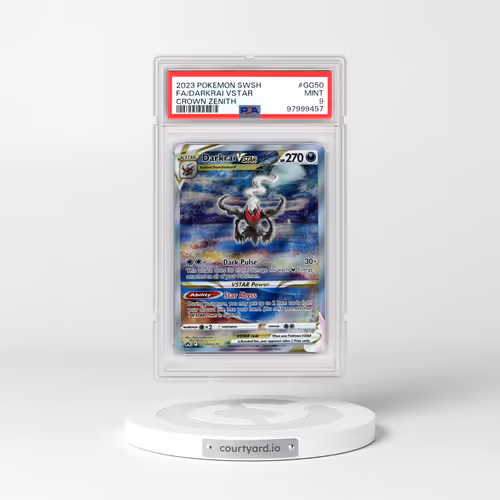 2023 Pokémon Sword and Shield Crown Zenith #GG50 Darkrai Vstar - Full Art (PSA 9 MINT)