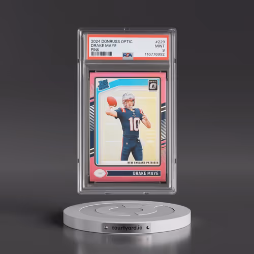 2024 Panini Donruss Optic #229 Drake Maye - Pink (PSA 9 MINT)
