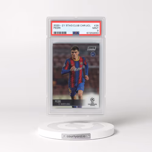 2020 Stadium Club Chrome UEFA Champions League #26 Pedri (PSA 9 MINT)