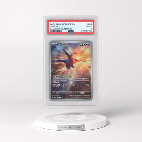 2024 Pokémon Ssp EN-Surging Sparks #203 Latios - Illustration Rare (PSA 9 MINT)