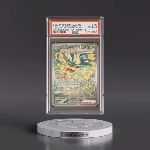 2024 Pokémon Twm EN-Twilight Masquerade #211 Teal Mask Ogerpon EX - Holo Special Illustration Rare (