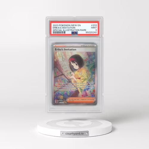 2023 Pokémon Mew EN-151 #203 Erika's Invitation - Special Illustration Rare (PSA 9 MINT)
