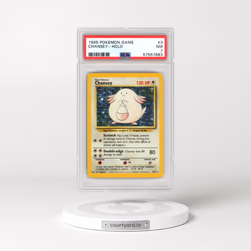 1999 Pokémon Game #3 Chansey - Holo (PSA 7 NM)