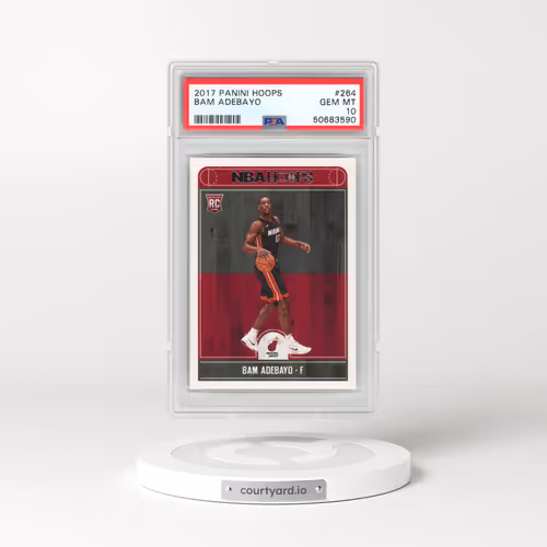 2017 Panini Hoops #264 Bam Adebayo (PSA 10 GEM MINT)