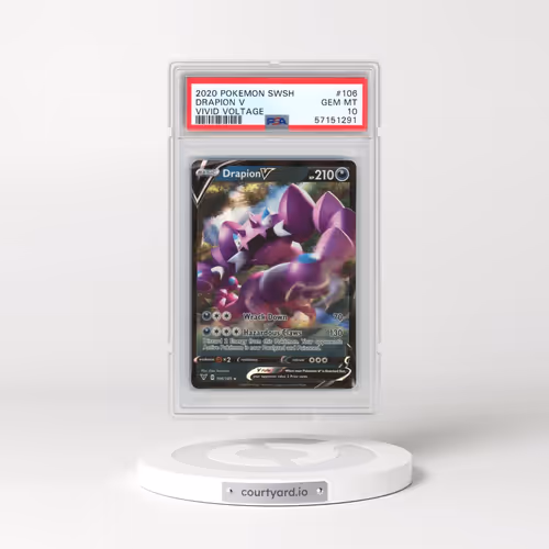2020 Pokémon Sword & Shield Vivid Voltage #106 Drapion V - Holo (PSA 10 GEM MINT)